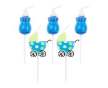 Świeczki Pikery Blue Baby, 5 szt