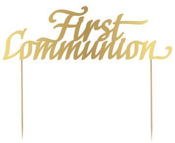 Paper Cake Decoration &ldquo;First Communion&rdquo;