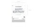 Silver foil letters HAPPY BIRTHDAY