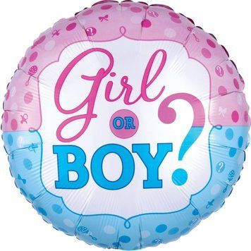 Balon foliowy &bdquo;Girl or Boy?&rdquo; &ndash; z helem