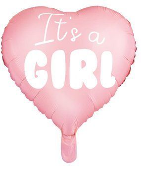 Balon foliowy &bdquo;It&rsquo;s a Girl&rdquo; z helem