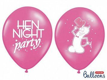Latex Balloon &ldquo;Hen Night Party&rdquo; &mdash; helium filled