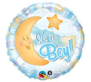 Balon foliowy It's A Boy z helem