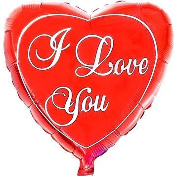Balon foliowy &ndash; serce I Love You