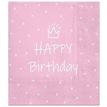Happy Birthday napkins, 20 pcs