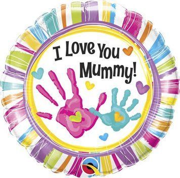 Шар фольга I Love you Mummy!