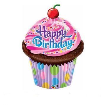 Balon foliowy Muffinka - Happy Birthday