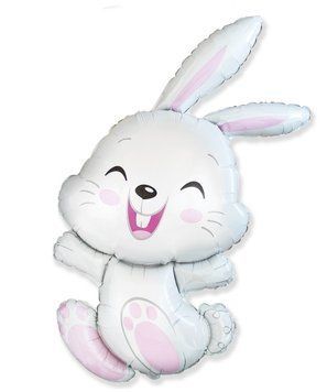 Rabbit Foil Balloon with Helium