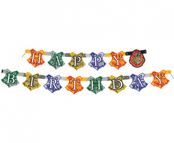 Гирлянда Happy Birthday Harry Potter 130cm