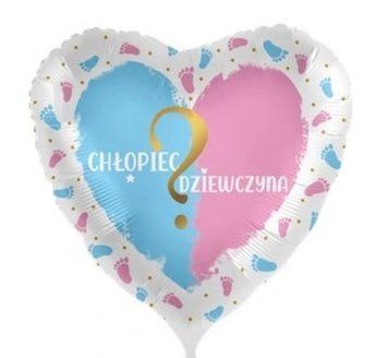 Balon foliowy &bdquo;Chłopiec czy Dziewczynka / Boy or Girl&rdquo; z helem