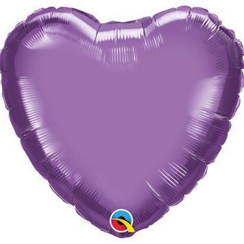 Кулька серце хром фіолетове chrome purple