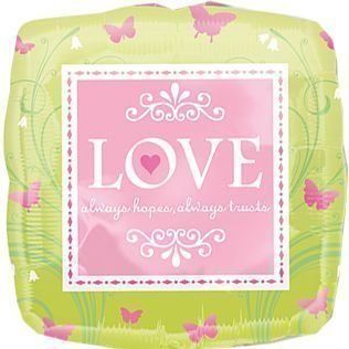 Balon foliowy &bdquo;Love &ndash; Wiosenna miłość&rdquo; &ndash; z helem