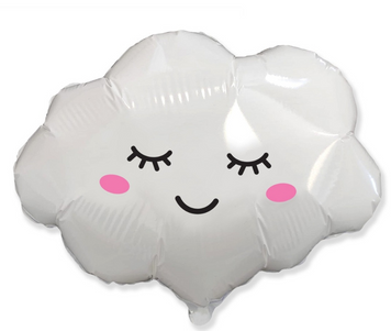 Balon z helem foliowy Chmurka