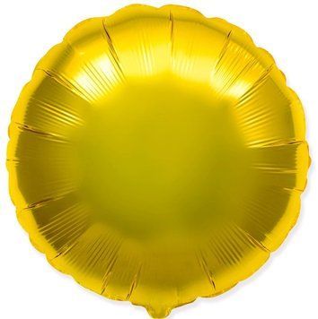 Balon Foliowy Okrągły Złoty z helem