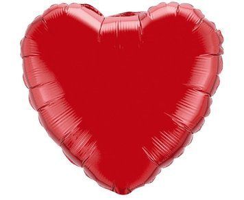 Balon foliowy Serce, czerwone, JUMBO FX, 74x77cm (luzem)