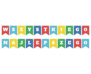 Гирлянда буквы, Wszystkiego najlepszego