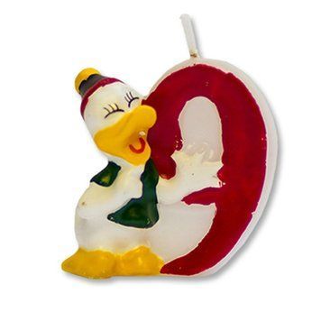 Świeczka cyfra 9 Daisy