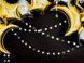 Gold baby month foil balloon with helium