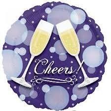 Balon foliowy &bdquo;Cheers&rdquo; &ndash; z helem