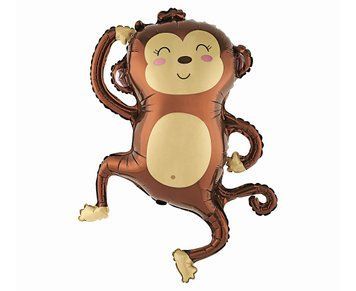 Monkey Foil Balloon &ndash; with Helium
