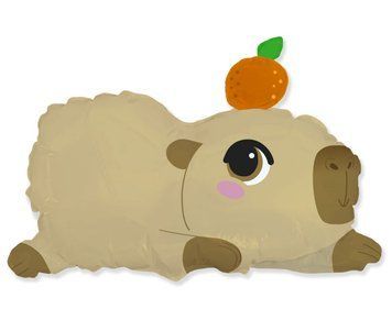 Foil Balloon Capybara with Helium