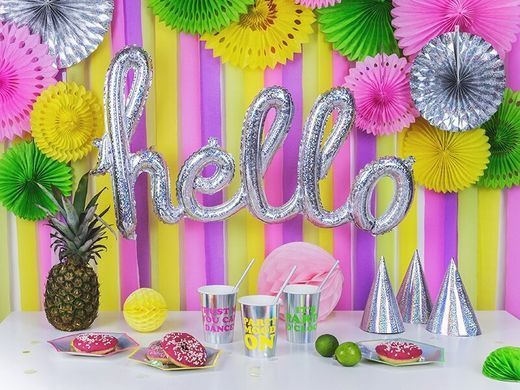 Foil balloons letters Hello