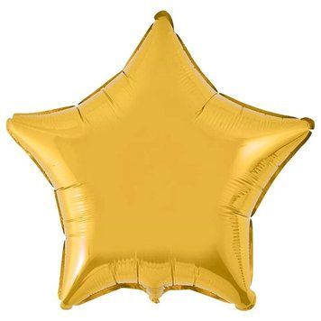 Balon foliowy GWIAZDA, złota