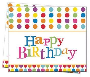 Скатертина на день народження HAPPY BIRTHDAY