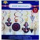 Party accessories, spiral Marine 12pcs